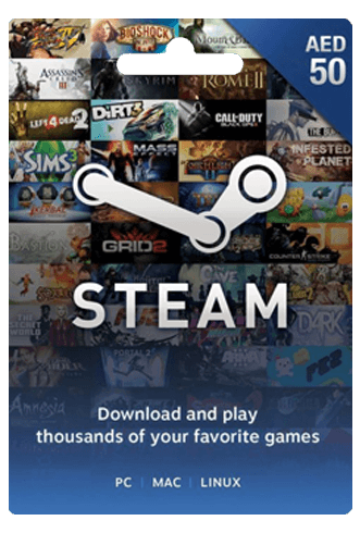 Steam Wallet Gift Card UAE 50 AED
