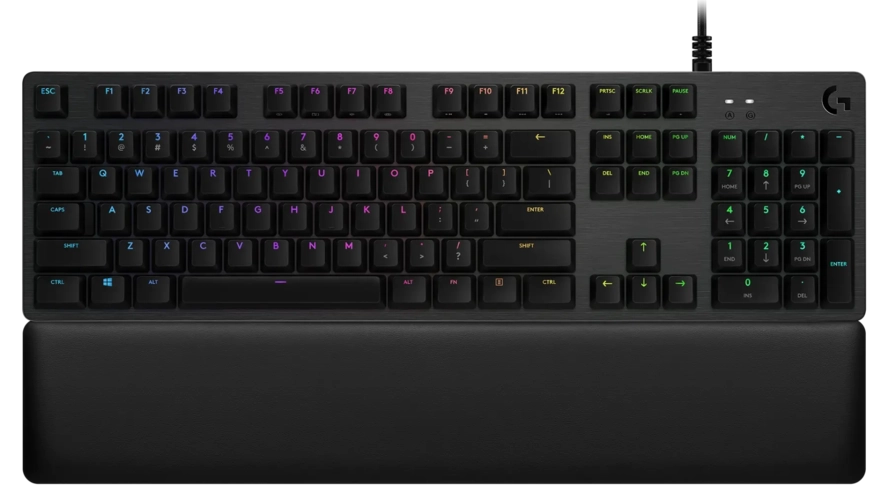 Logitech G513 RGB Mechanical Gaming Keyboard - Blue Clicky Switch