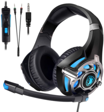 Sades SA822 Wired Gaming Headset - Black