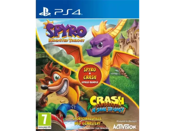 Spyro & Crash Remastered Bundle -PS4 -Used