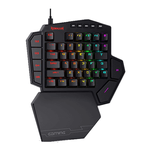 Redragon K585 DITI One-Handed RGB Mechanical Gaming WIRED Keyboard - open sealed 