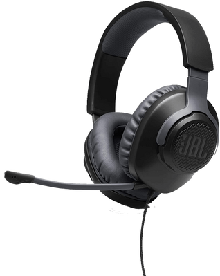 JBL Quantum 100 Wired Gaming Headset - Black