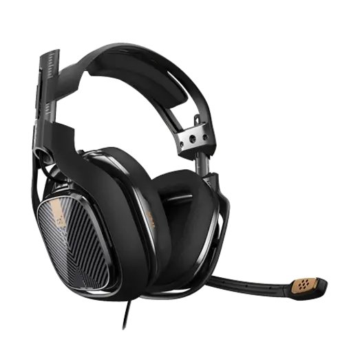 Astro A40 Gold Edition Wired Gaming Headphone - 3.5 mm - Black / Gold