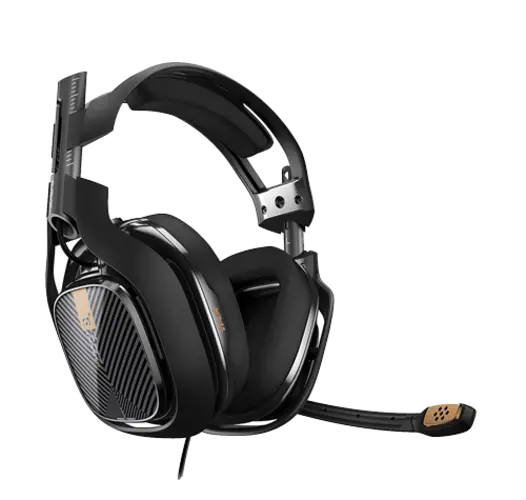 Astro A40 Gold Edition Wired Gaming Headphone - 3.5 mm - Black / Gold