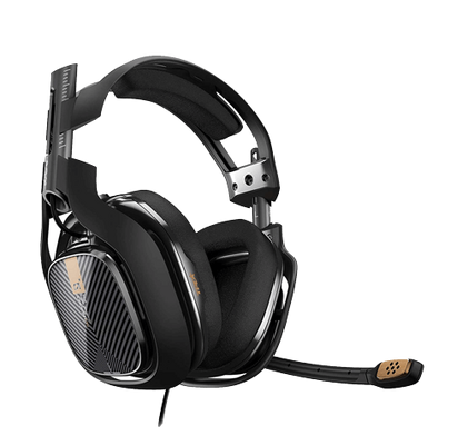 Astro A40 Gold Edition Wired Gaming Headphone - 3.5 mm - Black / Gold