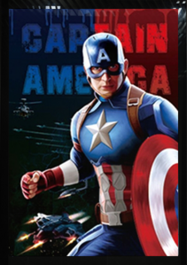 Captain America - 3D Poster 