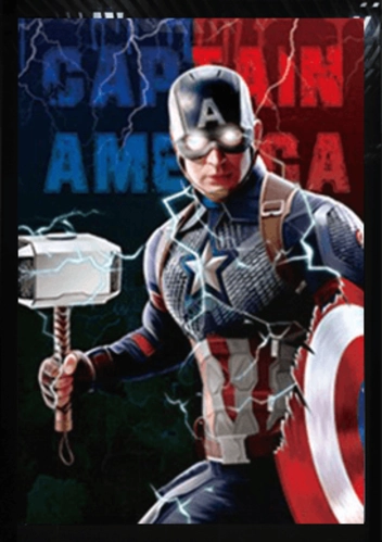 Captain America - 3D Poster 