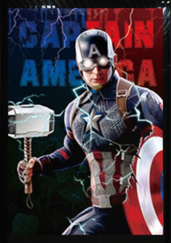 captain america -3d poster 