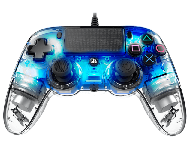 Nacon Wired Illuminated Compact PS4 Controller - Blue