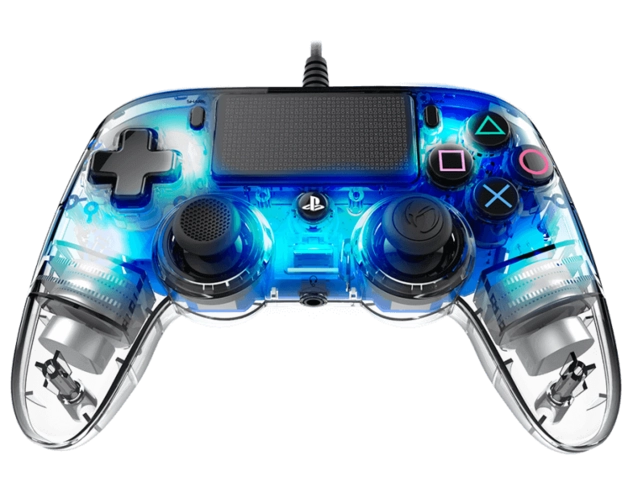 Nacon Wired Illuminated Compact PS4 Controller - Blue