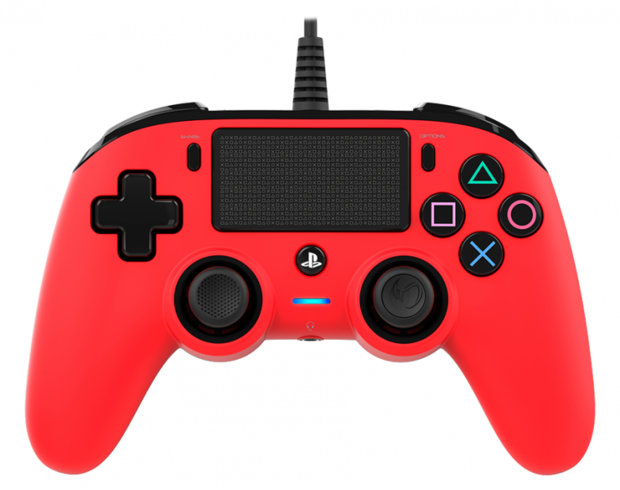 Nacon Wired Compact PS4 Controller - Red