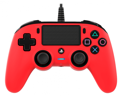 Nacon Wired Compact PS4 Controller - Red