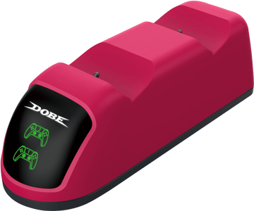 DOBE Stardust Red Handle Dual Charger Base for PS5 - Cosmic Red -  for sale in Egypt from Games2Egypt