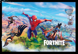  Fortnite Spider Man Skin - Gaming Poster