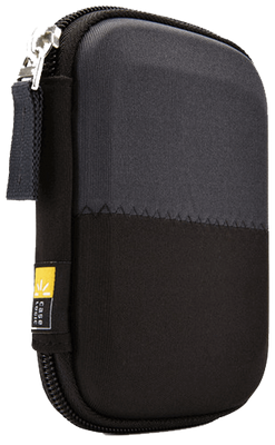 CASE LOGIC PORTABLE HARD DRIVE CASE - Black & Gray