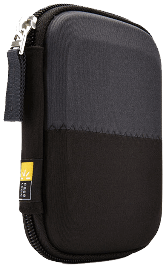 CASE LOGIC PORTABLE HARD DRIVE CASE - Black & Gray 