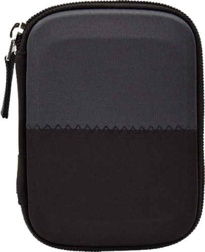 CASE LOGIC PORTABLE HARD DRIVE CASE - Black & Gray 