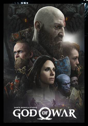 God Of War V2 - Gaming Poster 