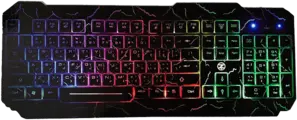 TechnoZone E3 Wired Gaming Keyboard with Rainbow Backlit