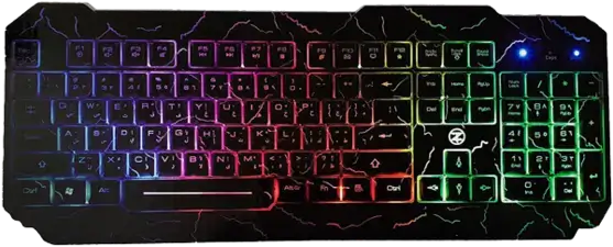 TechnoZone E3 Wired Gaming Keyboard with Rainbow Backlit