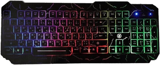 TechnoZone E3 Wired Gaming Keyboard with Rainbow Backlit