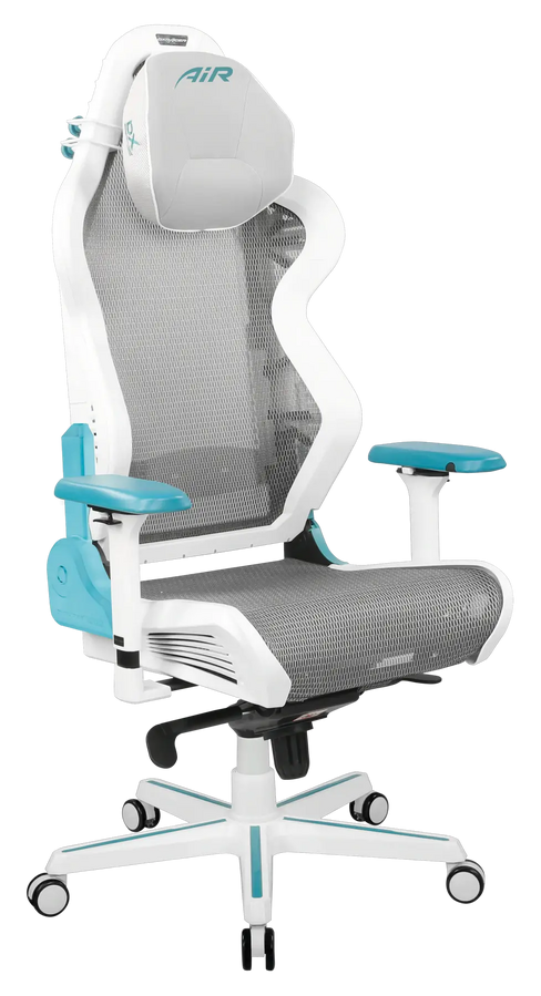 DXRacer Air  Gaming Chair Modular Office Chair - White & Cyan