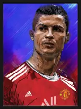 Cristiano Ronaldo & Messi 3D Football Poster  (34538)