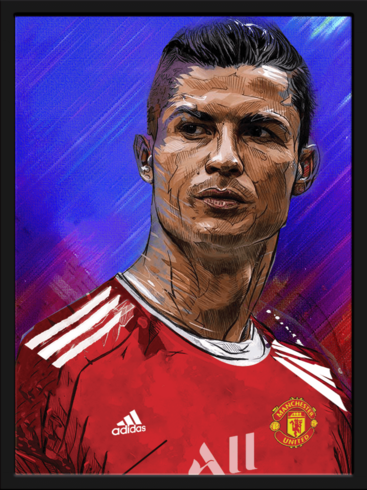 Cristiano Ronaldo & Messi Poster 3D