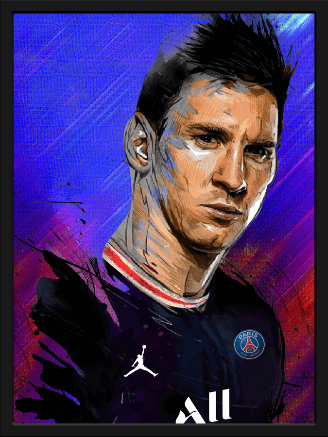 Cristiano Ronaldo & Messi 3D Football Poster  – image 3