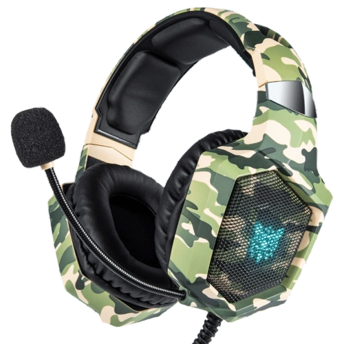 Onikuma K8 Gaming Headphone - Camouflage Green