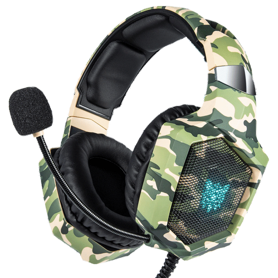 Onikuma K8 Gaming Headphone - Camouflage Green