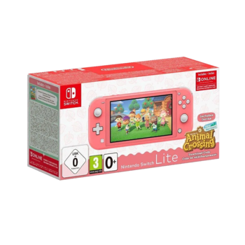Nintendo Switch Lite - Coral - ANIMAL CROSSING 