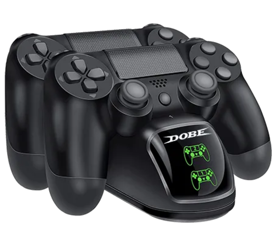 Dobe Dual Charging Dock for PS4 wireless controller with light