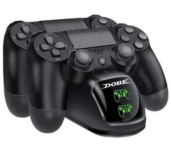 Dobe Dual Charging Dock for PS4 Wireless Controller with Light -  for sale in Egypt from Games2Egypt