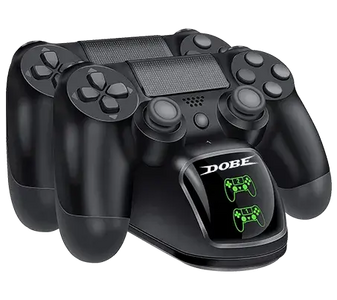 Dobe Dual Charging Dock for PS4 Wireless Controller with Light  for sale in Egypt from Games2Egypt