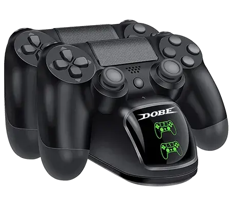 Dobe Dual Charging Dock for PS4 Wireless Controller with Light