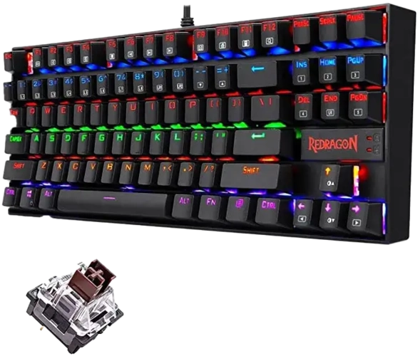 Redragon K552 Kuamara RGB Mechanical Gaming Keyboard -Brown Switch (K552-KN)