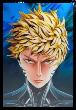 One Punch Man - Saitama / Genos - 3D Anime Poster  -  for sale in Egypt from Games2Egypt