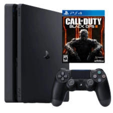 PlayStation 4 500GB Console + Call of Duty Black Ops III   for sale in Egypt from Games2Egypt