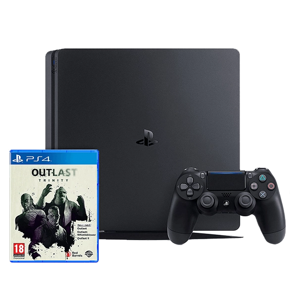 PS4 Slim 500G Console + Outlast Trinity  for sale in Egypt from Games2Egypt