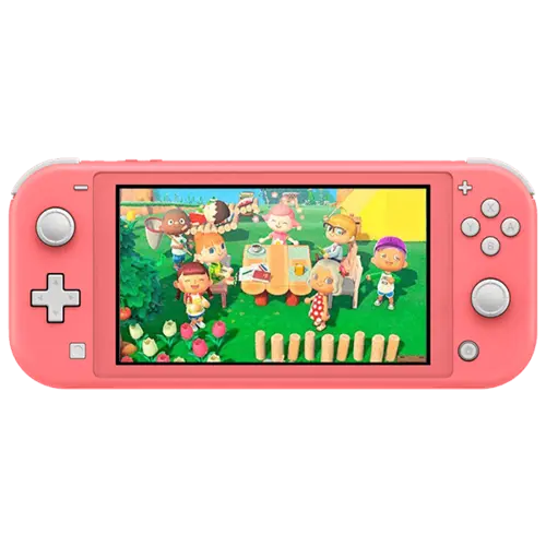 Nintendo Switch Lite Console - Coral - Animal Crossing