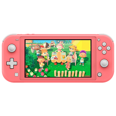 Nintendo Switch Lite Console - Coral - Animal Crossing