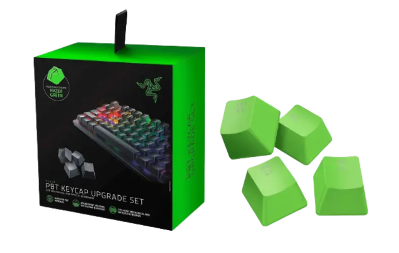 Razer PBT Keycap Upgrade Set - Razer Green - Us/Uk