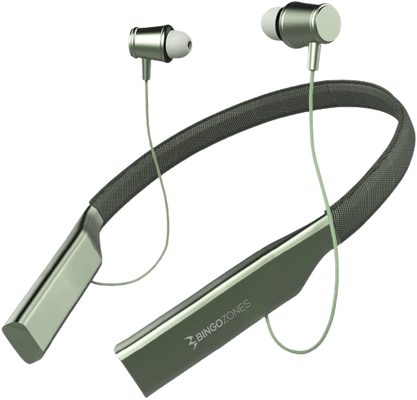 Bingozones N3 Neckband Bluetooth Headphones - Green