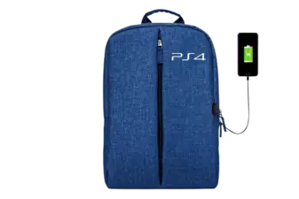 BackPack Bag For PS4 Game Console Storage - Blue (35308)