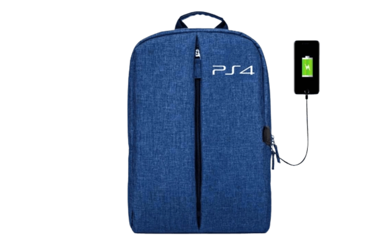 BackPack Bag For PS4 Game Console Storage - Blue