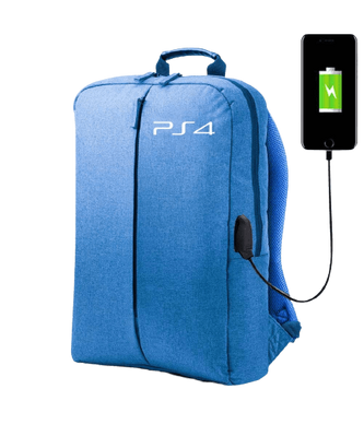 BackPack Bag For PS4 Game Console Storage - Light Blue