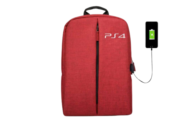 BackPack Bag For PS4 Game Console Storage - Red