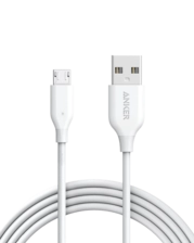 Anker PowerLine 3ft Micro USB - White -  for sale in Egypt from Games2Egypt
