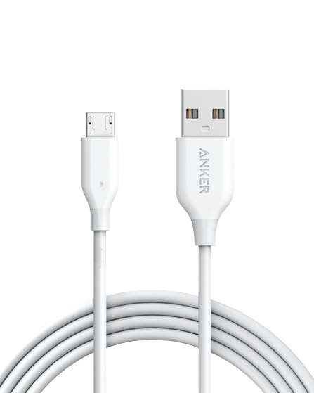 وصلة شاحن أنكر من USB إلى مايكرو - أبيض  للبيع في مصر من خلال Games2Egypt